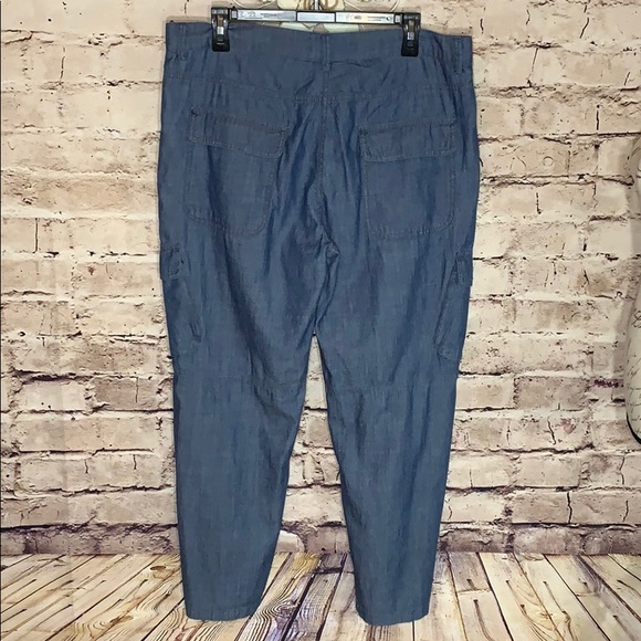 Max Studio NWT chambray cargo pant - Picture 5 of 8